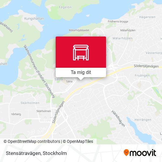 Stensätravägen karta