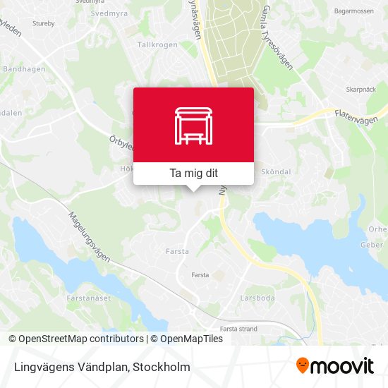 Lingvägens Vändplan karta