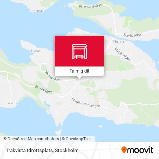 Träkvista Idrottsplats karta