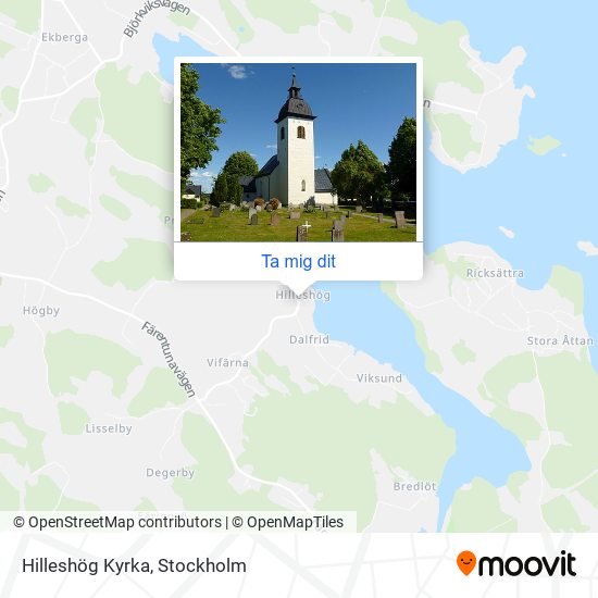 Hilleshög Kyrka karta
