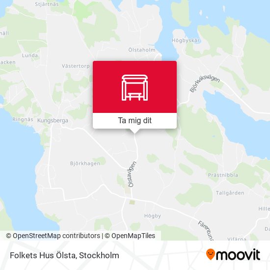 Folkets Hus Ölsta karta