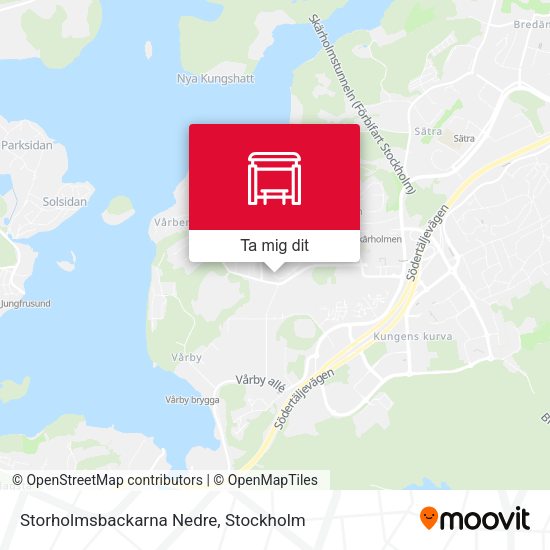 Storholmsbackarna Nedre karta
