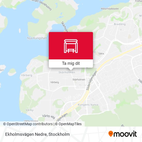 Ekholmsvägen Nedre karta