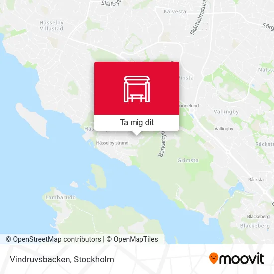 Vindruvsbacken karta