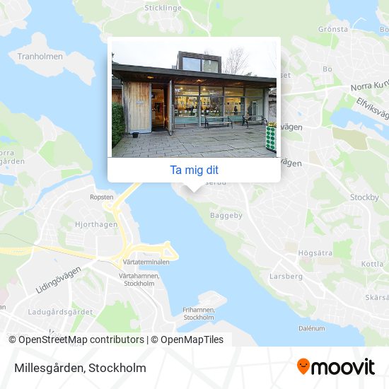 Millesgården karta