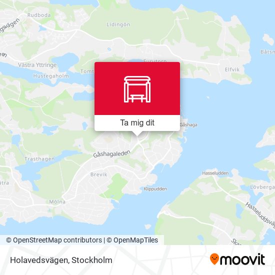 Holavedsvägen karta