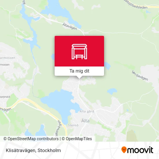 Klisätravägen karta