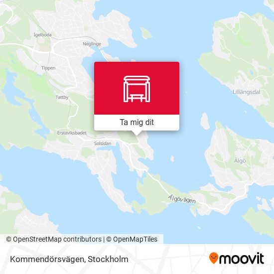 Kommendörsvägen karta