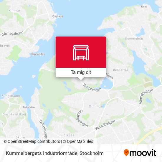 Kummelbergets Industriområde karta