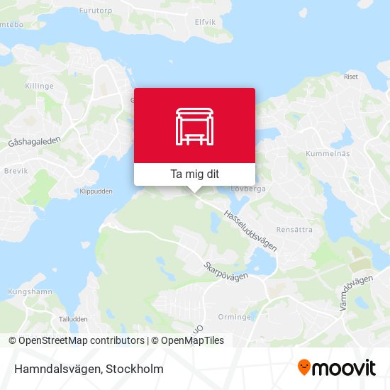 Hamndalsvägen karta
