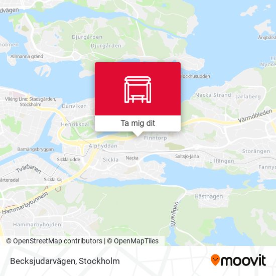 Becksjudarvägen karta