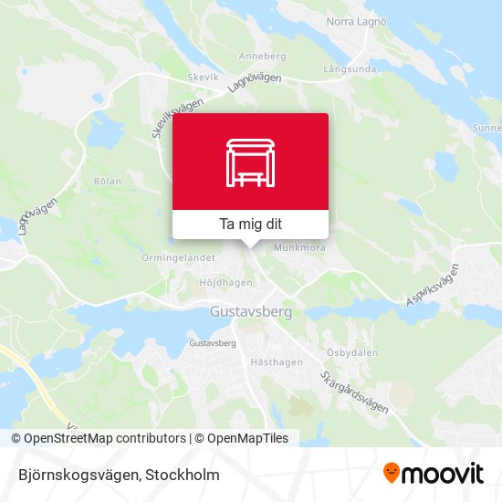 Björnskogsvägen karta