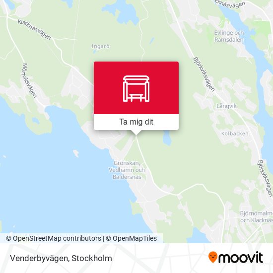 Venderbyvägen karta