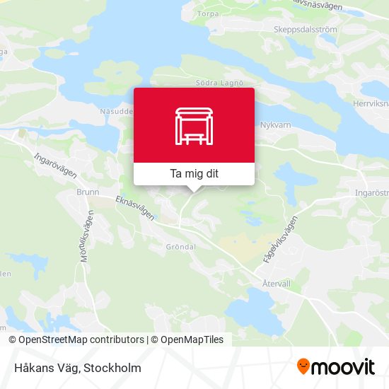 Håkans Väg karta