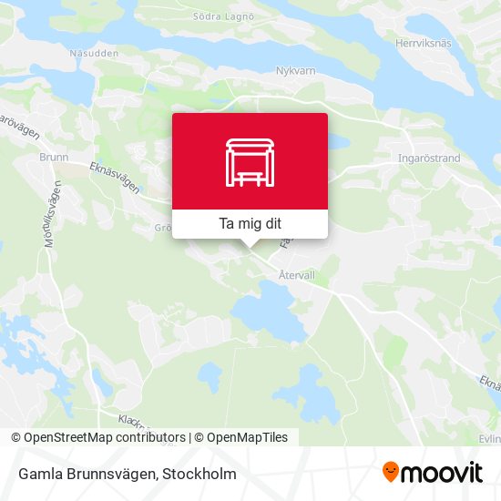 Gamla Brunnsvägen karta