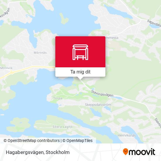 Hagabergsvägen karta