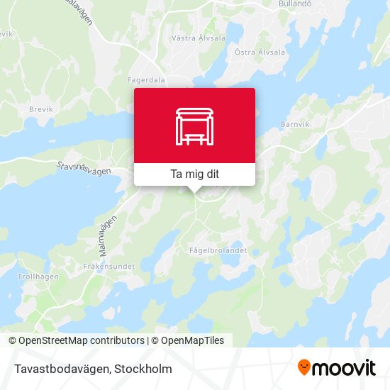 Tavastbodavägen karta