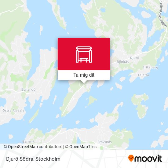 Djurö Södra karta