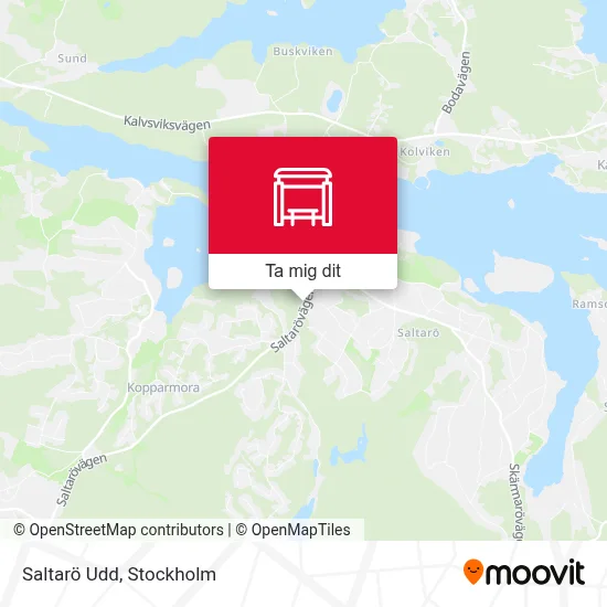 Saltarö Udd karta