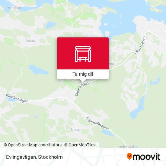 Evlingevägen karta