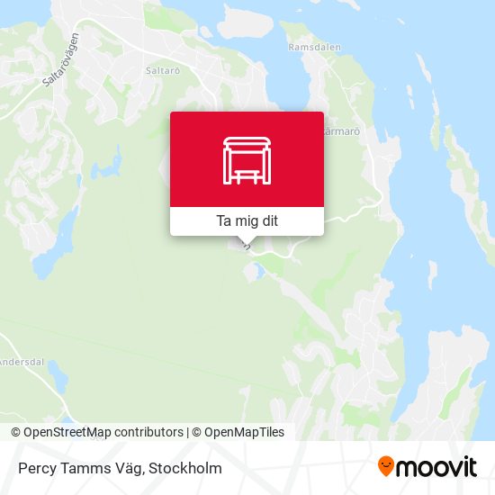 Percy Tamms Väg karta