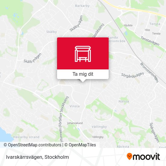 Ivarskärrsvägen karta