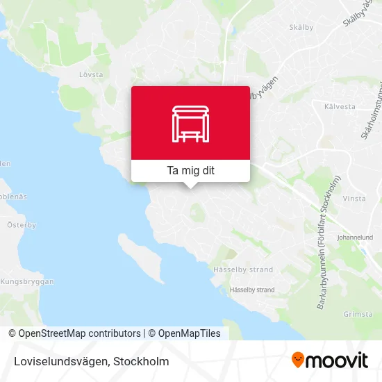 Loviselundsvägen karta