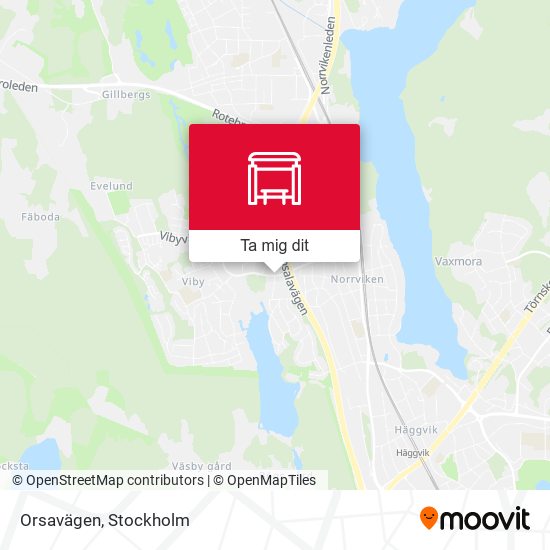 Orsavägen karta