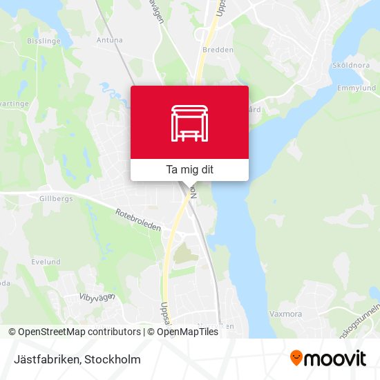 Jästfabriken karta