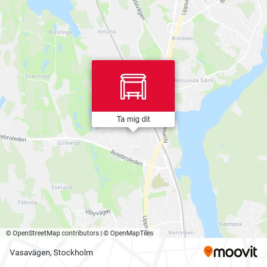 Vasavägen karta