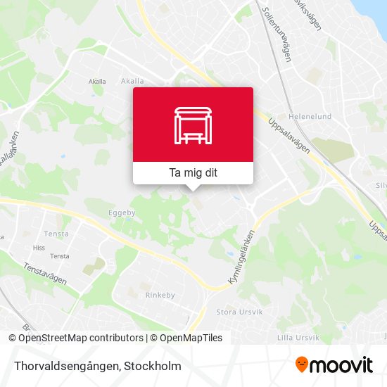 Thorvaldsengången karta