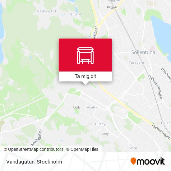 Vandagatan karta