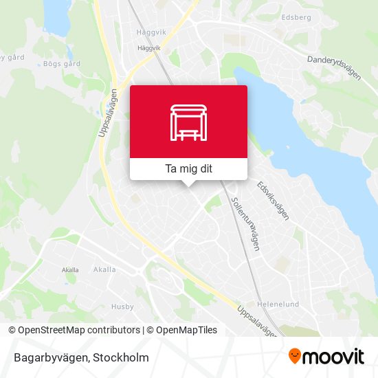 Bagarbyvägen karta