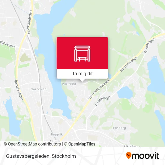 Gustavsbergsleden karta