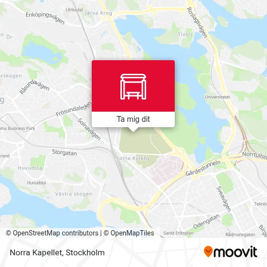 Norra Kapellet karta