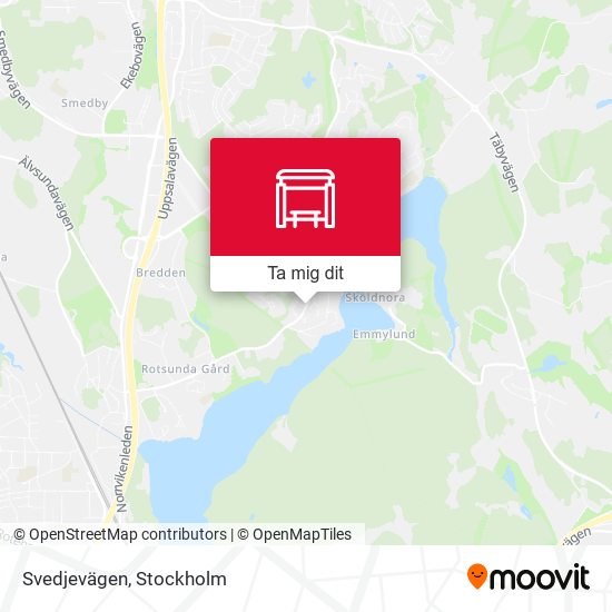 Svedjevägen karta