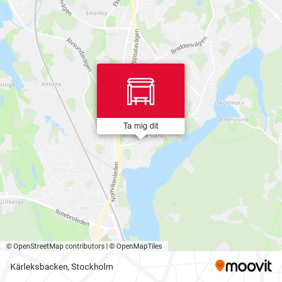 Kärleksbacken karta