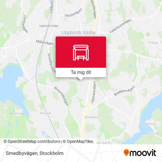 Smedbyvägen karta