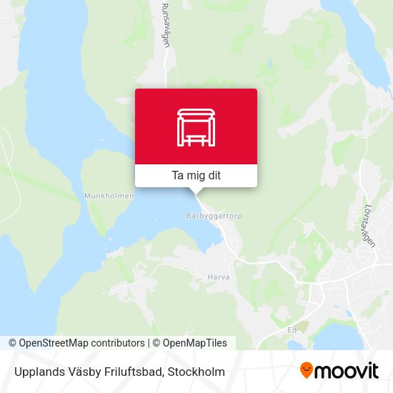 Upplands Väsby Friluftsbad karta