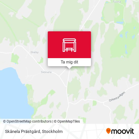 Skånela Prästgård karta