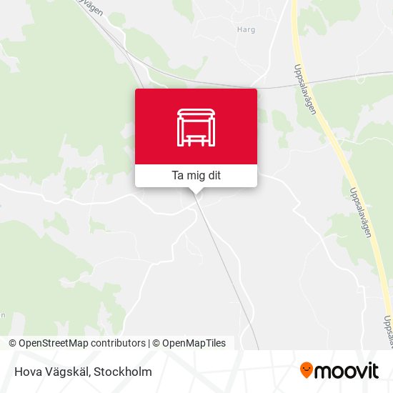Hova Vägskäl karta
