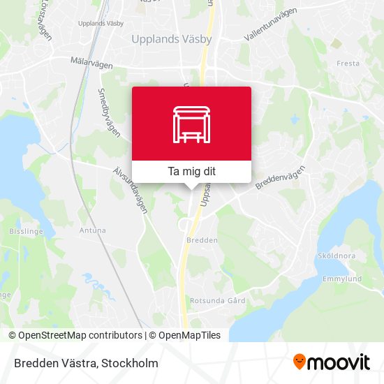 Bredden Västra karta