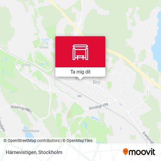 Härnevistigen karta