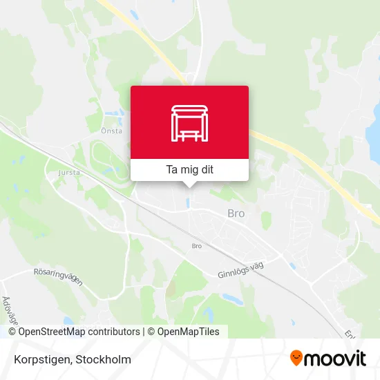 Korpstigen karta