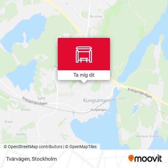 Tvärvägen karta