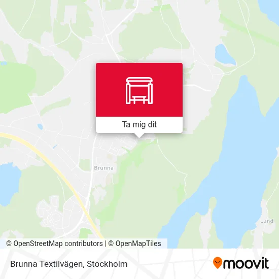 Brunna Textilvägen karta