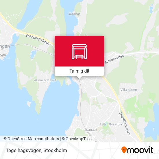 Tegelhagsvägen karta