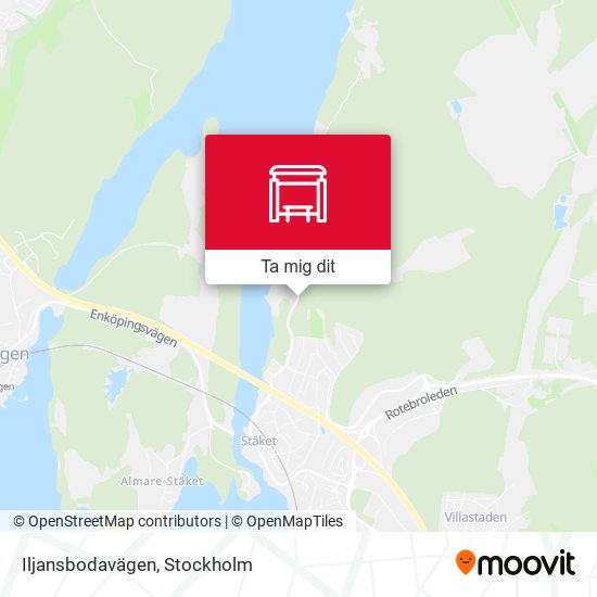 Iljansbodavägen karta