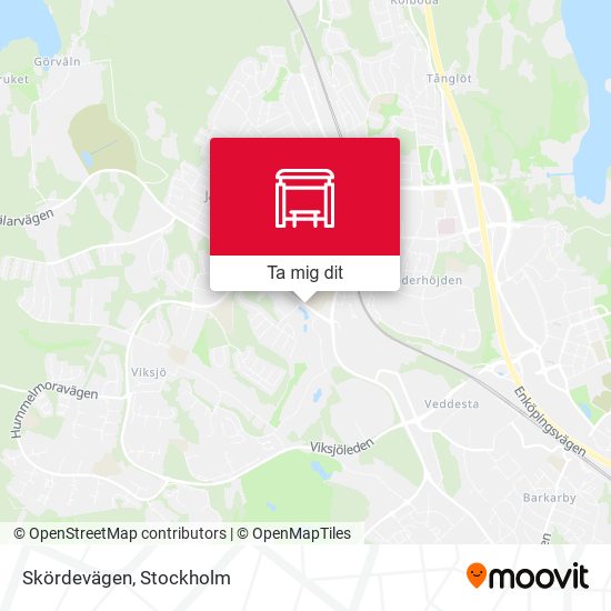 Skördevägen karta