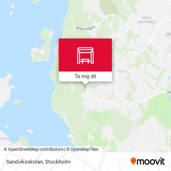 Sandviksskolan karta